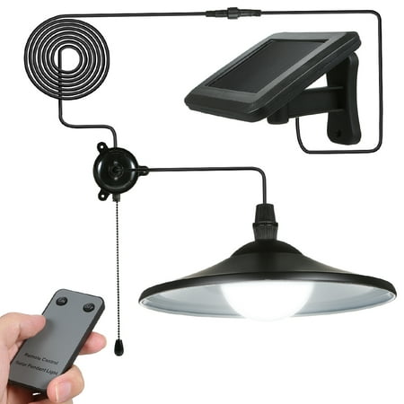 MIXFEER 3W Outdoor Hanging Solar Powered 4 LED Shed Light 250lm Pendant Lamp with Remote Control for Garden Yard Patio Balcony Home Landscape
MIXFEER 3W Outdoor Hanging Solar Powered 4 LED Shed Light 250lm Pendant Lamp with Remote Control for Garden Yard Patio Balcony Home Landscape