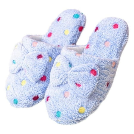 Ame Indoor Slippers Home Shoes Women Furry Fleece Winter Closed Toe House Slippers Soft Non-Slip Polka Dot Knotbow Comfort
Ame Indoor Slippers Home Shoes Women Furry Fleece Winter Closed Toe House Slippers Soft Non-Slip Polka Dot Knotbow Comfort