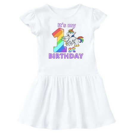 Inktastic It s My 1st Birthday Unicorn Gift Baby Girl Dress