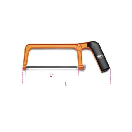 Beta Tools USA 017250010 1725 CR-Mini Hacksaw Frame