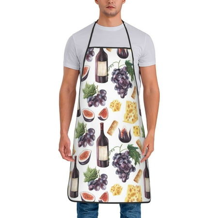 Aprons for Men Women - Wine Print No.J943 Cooking Kitchen Apron Chef Apron Waterproof Apron for Painting Pottery Baking BBQ Gardening Salon Gift For women Men
Aprons for Men Women - Wine Print No.J943 Cooking Kitchen Apron Chef Apron Waterproof Apron for Painting Pottery Baking BBQ Gardening Salon Gift For women Men
