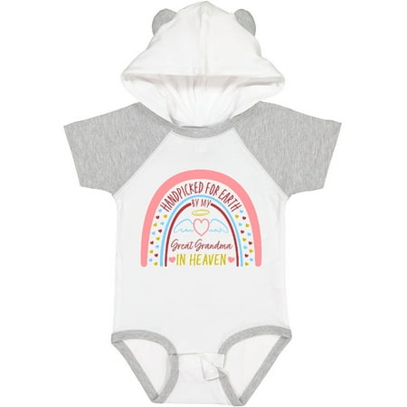 Inktastic Handpicked for Earth by My Great Grandma in Heaven- Rainbow Gift Baby Boy or Baby Girl Bodysuit
Inktastic Handpicked for Earth by My Great Grandma in Heaven- Rainbow Gift Baby Boy or Baby Girl Bodysuit