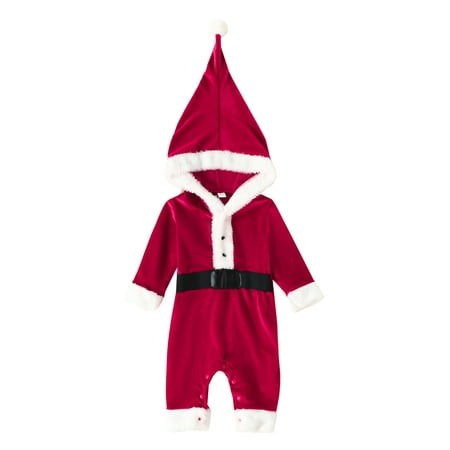Gwiyeopda Little Kids Baby Boys Girls Christmas Romper Long Sleeve Hooded Patchwork Velvet Casual Jumpsuit
Gwiyeopda Little Kids Baby Boys Girls Christmas Romper Long Sleeve Hooded Patchwork Velvet Casual Jumpsuit
