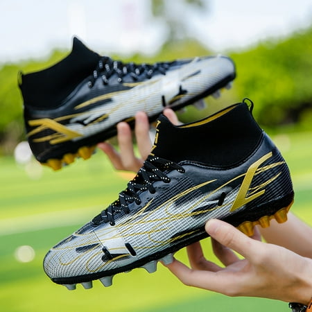 Boys High Top Soccer Cleats Comfortable Breathable Lightweight Lace-up Training Shoes For Outdoor Sports Football Shoes
Boys High Top Soccer Cleats Comfortable Breathable Lightweight Lace-up Training Shoes For Outdoor Sports Football Shoes