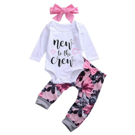 LisenraIn Newborn Baby Girl Clothes Romper Long Sleeve Tops Floral Bow Tie Pants Headband Outfits Set
LisenraIn Newborn Baby Girl Clothes Romper Long Sleeve Tops Floral Bow Tie Pants Headband Outfits Set