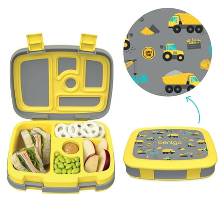 Bentgo Kids Prints Leak-Proof 5-Compartment Bento-Style Kids Lunch Box - BPA-Free Dishwasher Safe Food-Safe Materials (Construction Trucks)
Bentgo Kids Prints Leak-Proof 5-Compartment Bento-Style Kids Lunch Box - BPA-Free Dishwasher Safe Food-Safe Materials (Construction Trucks)