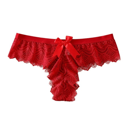 3PC Womens Underwear Bow Lace Thong Low Rise Hipster Seamless Thong Womens Panties
3PC Womens Underwear Bow Lace Thong Low Rise Hipster Seamless Thong Womens Panties