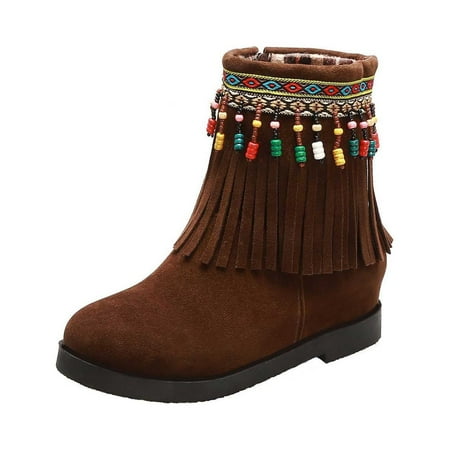 PRINxy Fashion Plus Size Boots Women Autumn Low Heel Boots Retro Fringe Short Boots Ankle Boots Brown 36
PRINxy Fashion Plus Size Boots Women Autumn Low Heel Boots Retro Fringe Short Boots Ankle Boots Brown 36