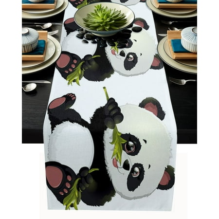Cartoon Animal Cute Panda Bamboo Table Runner Cotton Linen Kitchen Dining Table Decor for Home Wedding Party Decor Tablecloth
Cartoon Animal Cute Panda Bamboo Table Runner Cotton Linen Kitchen Dining Table Decor for Home Wedding Party Decor Tablecloth