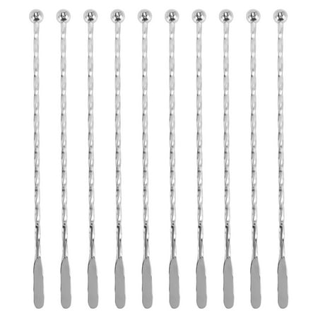 10Pcs Thread Paddle Drink Stirrers Stainless Steel Coffee Beverage Swizzle Stick for Bar Party Home Office
10Pcs Thread Paddle Drink Stirrers Stainless Steel Coffee Beverage Swizzle Stick for Bar Party Home Office