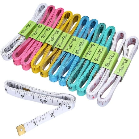 12 PCS Soft Tape Measures Double-Scale 60-Inch/150cm Soft Tape Measure Ruler Bulk for Sewing Tailor Cloth Medical Measurement Body Measurements (Multicolors)
12 PCS Soft Tape Measures Double-Scale 60-Inch/150cm Soft Tape Measure Ruler Bulk for Sewing Tailor Cloth Medical Measurement Body Measurements (Multicolors)