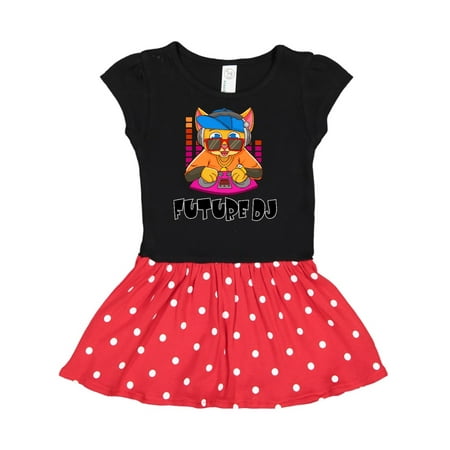 Inktastic Future DJ Deejay Gift Toddler Girl Dress
