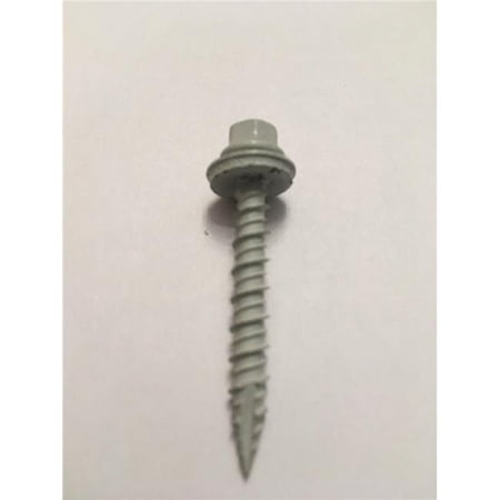 LB 10 x 1.5 in.Metal to Wood Self-Drilling Roofing Screws White