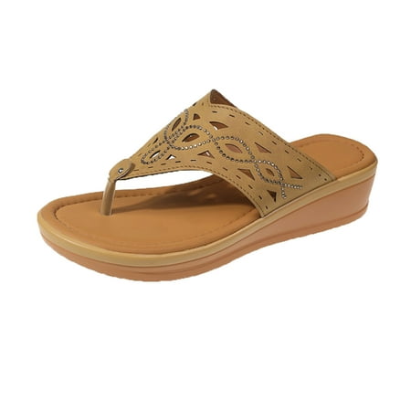 Ladies Fashion Summer Solid Leather Rhinestone Decorative Clamping Toe Slope Heel Sandals
Ladies Fashion Summer Solid Leather Rhinestone Decorative Clamping Toe Slope Heel Sandals