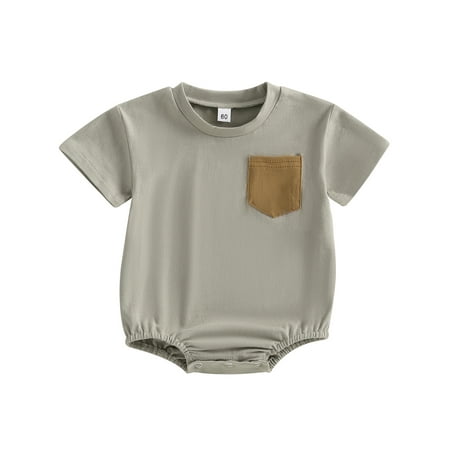 Wallarenear Baby Boys Girls Oversized Romper T Shirt Short Sleeve Jumpsuit with Pocket
Wallarenear Baby Boys Girls Oversized Romper T Shirt Short Sleeve Jumpsuit with Pocket