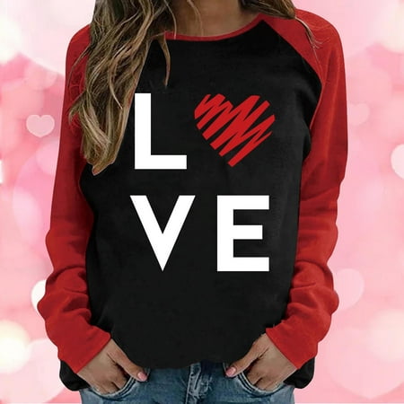 Zedker Womens Long Sleeve Tee Shirt Tshirts Shirts for Women Graphic Women s Valentine s Day Long Sleeve Crew Neck Top Casual Raglan Color Contrast Panel Loose Print T-Shirt Blouse
Zedker Womens Long Sleeve Tee Shirt Tshirts Shirts for Women Graphic Women s Valentine s Day Long Sleeve Crew Neck Top Casual Raglan Color Contrast Panel Loose Print T-Shirt Blouse