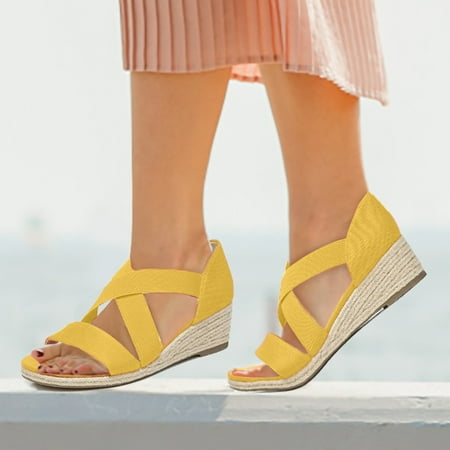 Tangnade Winter Clearance Fashion Spring And Summer Slope Heel Wedges Peep Toe Casual Sandals for Women
Tangnade Winter Clearance Fashion Spring And Summer Slope Heel Wedges Peep Toe Casual Sandals for Women