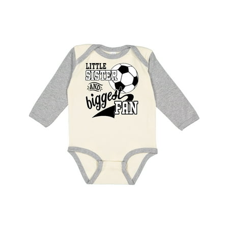 Inktastic Little Sister and Biggest Fan- Soccer Player Gift Baby Girl Long Sleeve Bodysuit
Inktastic Little Sister and Biggest Fan- Soccer Player Gift Baby Girl Long Sleeve Bodysuit