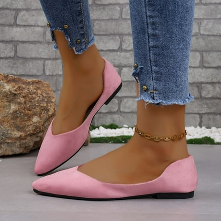 Women s Simple Solid Color Solid Color Loafers Pointed Toe Flat Shoes Lightweight & Casual Outdoor Shoes
Women s Simple Solid Color Solid Color Loafers Pointed Toe Flat Shoes Lightweight & Casual Outdoor Shoes