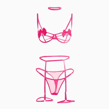 Cathalem Lingerie Women Undewear Set Fashion Lace Lingerie Underwear Sleepwear Steel Ring plus Size Underwear Hot Pink X-Large
Cathalem Lingerie Women Undewear Set Fashion Lace Lingerie Underwear Sleepwear Steel Ring plus Size Underwear Hot Pink X-Large