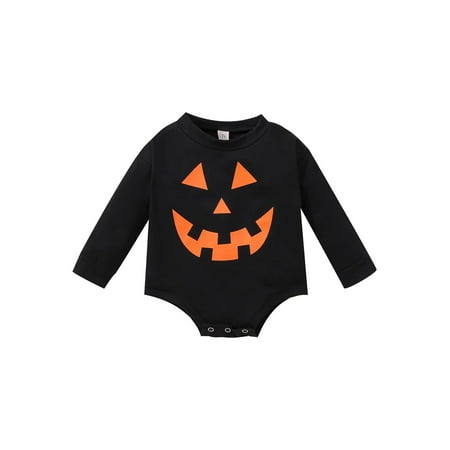 JYYYBF Newborn Baby Boys Girls Halloween Romper Funny Smiling Pumpkin Long Sleeve Bodysuit Oversized Pullover Fall Winter Clothes Black 6-12 Months
JYYYBF Newborn Baby Boys Girls Halloween Romper Funny Smiling Pumpkin Long Sleeve Bodysuit Oversized Pullover Fall Winter Clothes Black 6-12 Months