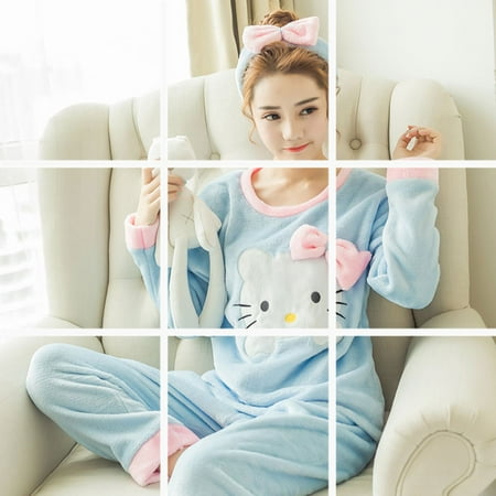Ladies Pyjama Women Winter Flannel Pajama Set Fleece Pajamas Sleepwear Thick Warm Velvet Female Homewear Suit Cute Sweet Pijama
Ladies Pyjama Women Winter Flannel Pajama Set Fleece Pajamas Sleepwear Thick Warm Velvet Female Homewear Suit Cute Sweet Pijama
