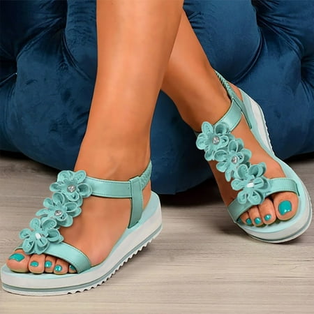 Fashion Women Summer Comfortable Flat Elastic Band Flowers Shoes Beach Peep Toe Breathable Sandals
Fashion Women Summer Comfortable Flat Elastic Band Flowers Shoes Beach Peep Toe Breathable Sandals