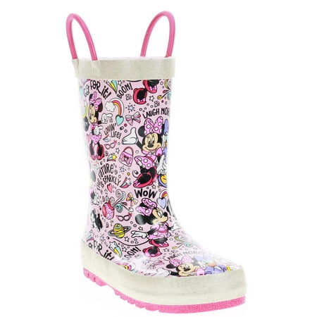 Western Chief Girl s Minnie Mouse Lovin Life Rubber Rain Boot