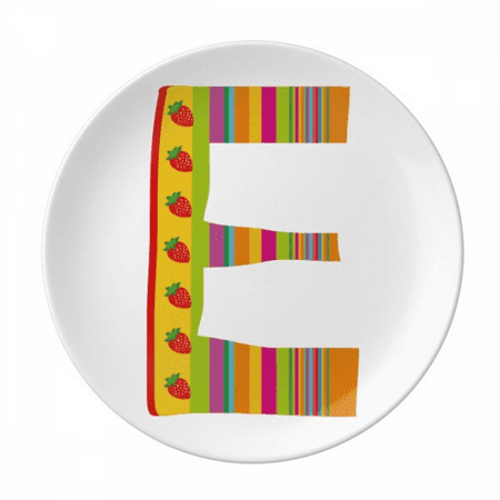 E Alphabet Strawberry Fruit Cute Pattern Plate Decorative Porcelain Salver Tableware Dinner Dish
E Alphabet Strawberry Fruit Cute Pattern Plate Decorative Porcelain Salver Tableware Dinner Dish