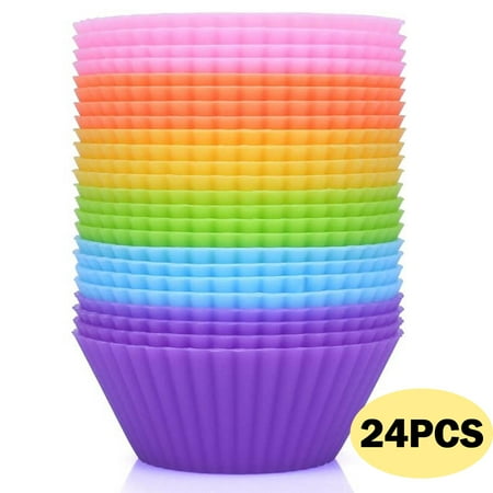Skycarper Silicone Standard Size Cupcake Holders Cupcake Liners Baking Cups 24 Pack
Skycarper Silicone Standard Size Cupcake Holders Cupcake Liners Baking Cups 24 Pack