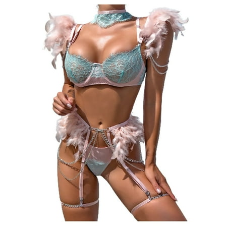 BELLZELY Bras for Women Plus Size Clearance Women Underwear Bra Panties Underclothes Underpants Garter Belt Lingerie Roleplay Four Sets
BELLZELY Bras for Women Plus Size Clearance Women Underwear Bra Panties Underclothes Underpants Garter Belt Lingerie Roleplay Four Sets
