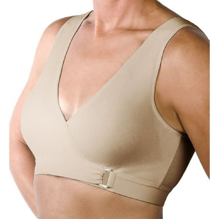fresh comfort easy open front close bra #1009 medium nude