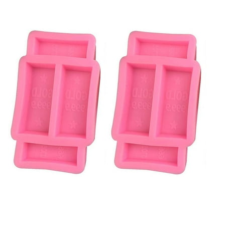 2pcs Gold Brick Silicone Mould Delicate Candy Mold Chocolate Mould for Home