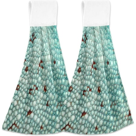 Anyway.go Colorful Reptile Skin Kitchen Hanging Hand Towels Absorbent Tie Towel with Loop 2 PCS Kitchen Linen Sets for Bathroom Restroom Home Decor
Anyway.go Colorful Reptile Skin Kitchen Hanging Hand Towels Absorbent Tie Towel with Loop 2 PCS Kitchen Linen Sets for Bathroom Restroom Home Decor