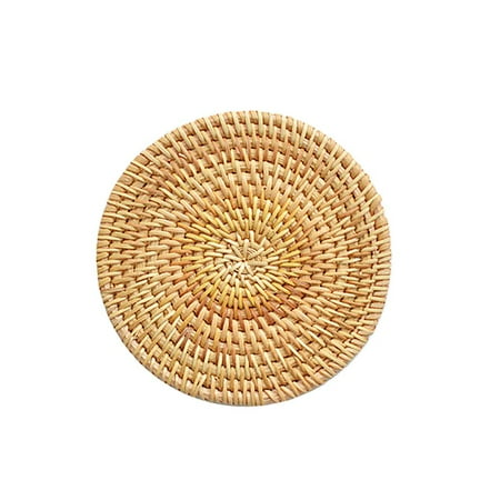 Natural Rattan Hand Woven Round Placemat Drink Coasters Cup Mat Heat Insulation 10cm
Natural Rattan Hand Woven Round Placemat Drink Coasters Cup Mat Heat Insulation 10cm