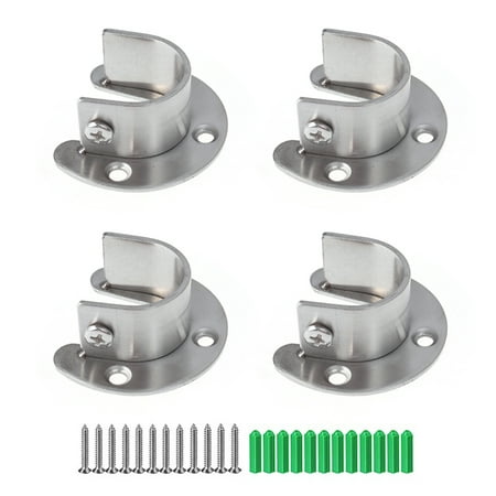 28pcs Stainless Steel Thicken U Shaped Bracket Wardrobe Hanging Rail Rod End Bracket Support Closet Pole Sockets Silver (4pcs 25
28pcs Stainless Steel Thicken U Shaped Bracket Wardrobe Hanging Rail Rod End Bracket Support Closet Pole Sockets Silver (4pcs 25