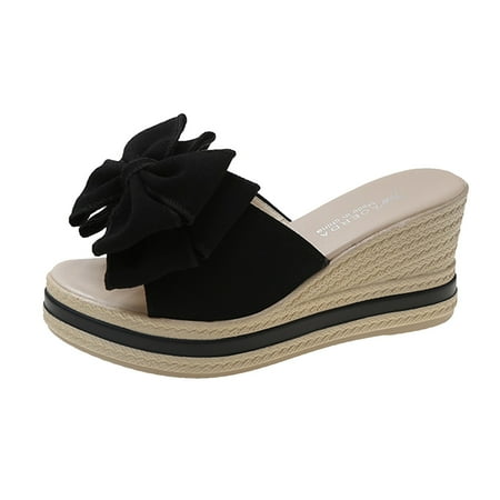 Wiueurtly Fashion Summer Women Sandals Wedge Heel High Heel Thick Sole Bow Lightweight Casual Womens Summer Close Go Walk Hiking Sandals
Wiueurtly Fashion Summer Women Sandals Wedge Heel High Heel Thick Sole Bow Lightweight Casual Womens Summer Close Go Walk Hiking Sandals