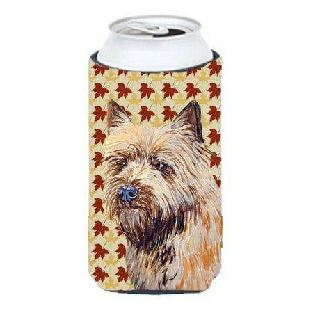 Cairn Terrier Fall Leaves Portrait Tall Boy Hugger