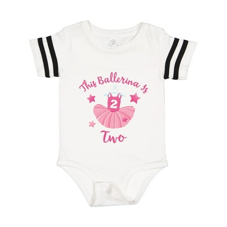 Inktastic Ballerina 2nd Birthday Gift Baby Girl Bodysuit