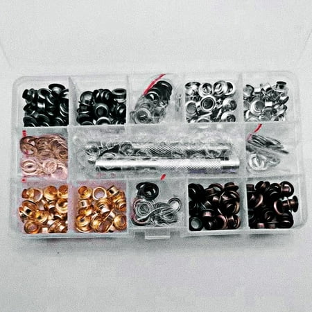 FANJIE 200Pcs Metal Eyelets Grommets with Washer for DIY Leather Crafts Shoes Tool
FANJIE 200Pcs Metal Eyelets Grommets with Washer for DIY Leather Crafts Shoes Tool
