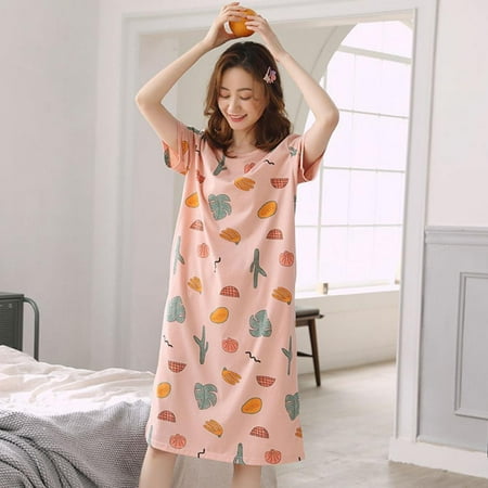 Women s Cotton Nightgown Crew Neck Soft Comfy Sleepwear Half Sleeves Sleepshirt Loose Fit Sleepwear
Women s Cotton Nightgown Crew Neck Soft Comfy Sleepwear Half Sleeves Sleepshirt Loose Fit Sleepwear