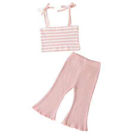 Sunisery Toddler Baby Girls Square Collar Sleeveless Sling Tops Elastic Long Pants Set Pink 0-6 Months
Sunisery Toddler Baby Girls Square Collar Sleeveless Sling Tops Elastic Long Pants Set Pink 0-6 Months
