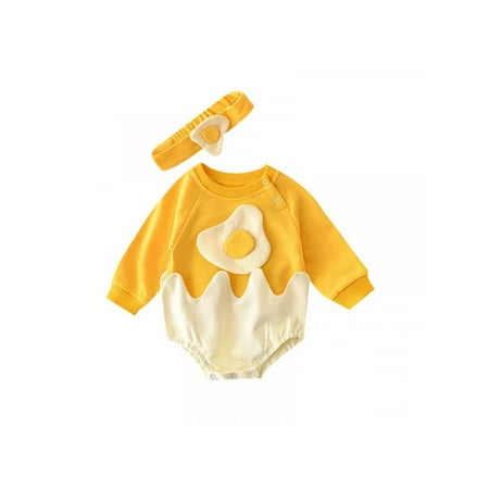 VICOODA Spring And Autumn New Baby Girl Romper Cartoon Eggs Cute Style Long Sleeves Jumpsuits + Headwear 2 Sets
VICOODA Spring And Autumn New Baby Girl Romper Cartoon Eggs Cute Style Long Sleeves Jumpsuits + Headwear 2 Sets