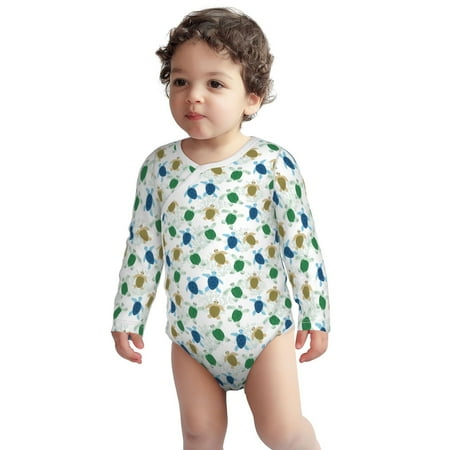 Fotbe Cute Turtle Pattern Unisex-baby Long-sleeve Bodysuit Long Sleeve Bodysuits One-piece 100% Organic Cotton for Infant Baby Boys Unisex-18 Months
Fotbe Cute Turtle Pattern Unisex-baby Long-sleeve Bodysuit Long Sleeve Bodysuits One-piece 100% Organic Cotton for Infant Baby Boys Unisex-18 Months
