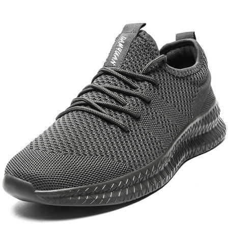 DaoLxi Mens Casual Shoes Low Top Sneaker Gray Size 6.5