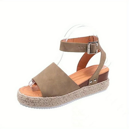 Women s Platform Espadrilles Sandals Casual Open Toe Ankle Buckle Strap Flat Shoes Lightweight Non Slip Sandals Wedge Sandals Comfortable Summer Shoes
Women s Platform Espadrilles Sandals Casual Open Toe Ankle Buckle Strap Flat Shoes Lightweight Non Slip Sandals Wedge Sandals Comfortable Summer Shoes