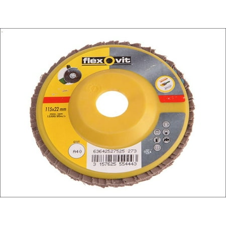 Flexovit - Flap Disc For Angle Grinders 125mm 40G