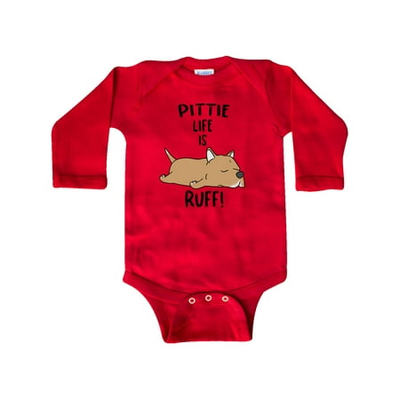 Inktastic Pittie Life is RUFF! Pit Bull Tan Gift Baby Boy or Baby Girl Long Sleeve Bodysuit
Inktastic Pittie Life is RUFF! Pit Bull Tan Gift Baby Boy or Baby Girl Long Sleeve Bodysuit
