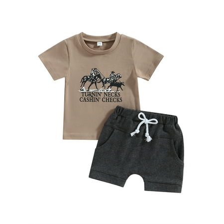 WPNAKS Baby Boys Shorts Set Short Sleeve Knight Print T-shirt with Elastic Waist Shorts
WPNAKS Baby Boys Shorts Set Short Sleeve Knight Print T-shirt with Elastic Waist Shorts