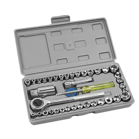 SouthEle 40Pcs Multifunctional Socket Strong Torque Hand Tools Practical Repair Socket Wrench Set for Home
SouthEle 40Pcs Multifunctional Socket Strong Torque Hand Tools Practical Repair Socket Wrench Set for Home